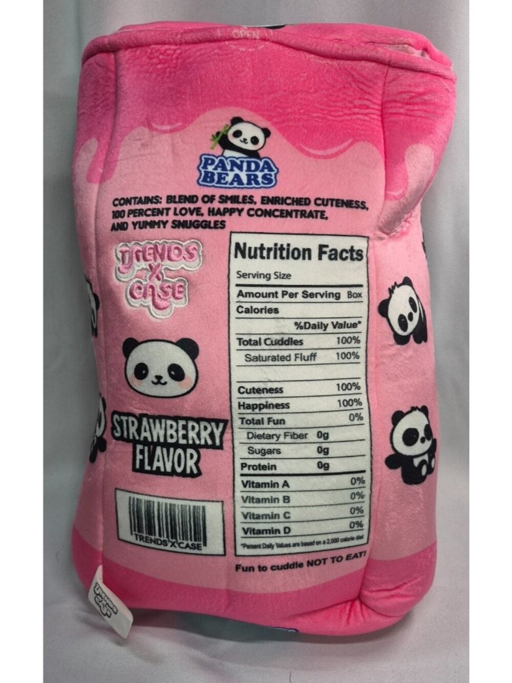 Trends UK Panda Bears Plush Storage Bag w/ 6 Mini Panda Plush Kawaii Collectible - Picture 6 of 14